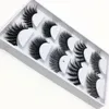 5 par 5D Faux Norek Włosy Fałszywe Rzęsy Handmade Natural Long Long Volume Fluffy Eye Lashes Extension