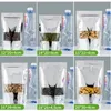 シルバークリアスタンドアップアルミホイルバッグの再封用可能なヒートシールプラスチック窓袋、食品貯蔵パッキングポーチ