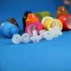 100 sets plastic druppelflesjes van 15 ml (1/2 OZ) met kinderveilige doppen Tips Duw en draai dan open PE LDPE voor oliestroomvloeistof 15 ml