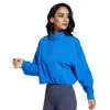 Running Jackets Women's Long Sleeve Jacket Cotton Half Zip Fitness Yoga Shirt Gym Top Activewear Casual Sports Coats Workout Clothing