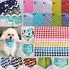 HELA 100 st lot Dog Apparel Liten Dog Puppy Pet Bandanas Collar Scarf Bow Tie Cotton Supplies Y619329B