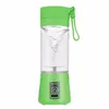 휴대용 스무디 블렌더 380ml Juicer 병 USB 충전식 스무디 주스 밀 밀크 쉐이크 및 감귤류 과일 딸기 야채와 함께 더 많이 사용합니다.