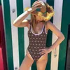 2022 Summer Dam Baddräkt Hög midja Bikini Lyx Designer Baddräkt Swim Beach Badkläder