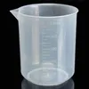 Laboratório de laboratórios 25ml a 250 ml de contêiner de copo de plástico transparente graduado para ferramentas de laboratório para ferramentas de laboratório