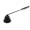 Velas tubo snuffer em forma de velas pavio capa ferramenta ferramenta de mão candlesnuffers snuffers acessório com punho longo fosco preto