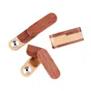 Dernières caisses en bois naturel Pipes Portable Boîte de rangement de tabac à herbes sèches Pirogue Cigarette Rotation Pli Fumer Stash Case Holder Multi-fonction Handpipe DHL Gratuit