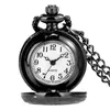 Vintage évider fleur montres hommes femmes Mini montre de poche à Quartz collier chaîne horloge à collectionner