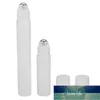 20 stks 5 ml / 10 ml plastic frosted etherische olie parfum fles roller bal dikke flesjes rol op duurzame reizen cosmetische containers fabriek prijs expert ontwerpkwaliteit