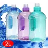 Water Bottle 2L Large Capacity Outdoor Sport Bottles Bicycle Kettle Running Gym Training Party Drink Cup