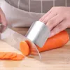 Roestvrijstalen mes vinger handbeschermer vingerbeschermer voor snijden Slice Chop Safe Snijd Koken Finger Protection Tools