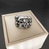 Vintage Punk Antique 20pcs/lot Silver Color Metal Band Skull Snake Rings For Men Women Mix Style Party Gifts Adjustable Opening Jewelry