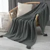 Blankets Nordic Sofa Blanket Office Nap Shawl Chunky Knit Leisure Air Conditioning For Beds Weighted Vs