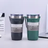 NewStainless Steel koffiemok met handvat 550 / 710ml Dubbele wandkoffie Thermos Vaccumfles Seaway RRF11755