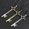 Atak na Titan Naszyjnik Eren Key Shingeski No Kyojin Wisiorek Moda Vintage Retro Anime Jewelry Dla Mężczyzn Cosplay Hurtownie X0707