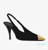 Women Sandals Party Fashion Leather Pointed Dancing Shoe New Designer Sexy High Heels Super Lady Wedding Metal Belt Buckle Women Shoes 2022S