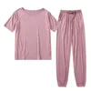 Odzież damska Odzież Letni Garnitur Pieple Wear Kobieta Zestaw Odzież Piżamy Pantsuits Attof Women Loungew 210809