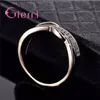 Bagues de Grappe Dernière Bague de Promesse Pour Hommes Femmes Mariage Fiançailles Anniversaire Accessoires 925 Argent Sterling Cristal Autrichien Pavé Bijoux