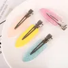 Eenvoudige Candy Kleur Haar Clips Haarspeld Make Clip Kleine Duck Bobby Pins Barrettes voor Dames Meisjes Mode-sieraden