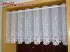 Landsbygd halvgardin Lyxigt broderat fönster Valance Lace Hem Kaffe gardin för köksskåp dörr A-114 211203