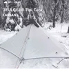 バージョン230cm 3f UL Gear Lanshan 1 Ultralight Camping 3/4シーズン15d Silnylon Rodless Tent 220121