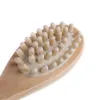 Doğal Yaban Domuzu Kıl Ahşap Banyo ve Vücut Fırçası Geri Uzun Saplı Pul Peel Cilt Fırçaları RRE13012