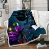 Joker 3D-gedrukte fleece deken voor bedden dikke quilt mode sprei sherpa gooi deken volwassenen kinderen