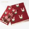 Red cute lovely winter child scarf boys and girls knit deer thick warm narrow small high quality scarves christmas gifts for kid