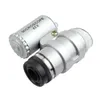 2021 Mikroskop 45X Juwelierlupe Schmucklupen Minilupen Taschenmikroskope mit LED-Licht + Ledertasche Lupe