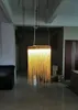 Modern Pendant Lights Silver Chain Lamp For Kitchen Dining Room Bedroom Led Indoor Lighting Fixture Simple Lustre Home Decor