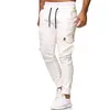 Moda Homens Basculador Calças De Tricô Fitness Mens Ao Ar Livre Ginásio Bodybuilding Roupas Outono Multi-bolso Casual Harem Cargo Calças H1223