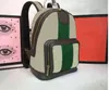 Borsa borse di grande capacità Zaino Ophidia Uomo Italia Rosso Striscia verde Marca Zaini Ophidias da donna Portafoglio in vera pelle Borsa da viaggio 547965