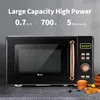 B20UXP52 /Black 20L/0.7cuft Retro Microwave With Display/Golden Handle