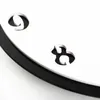 DIYアルファベットホーム大壁時計ブラックモダンデザイン時計装飾ステッカーリビングルームHorloge 210930