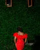 2021 ciemnoczerwony luksus arabski aso ebi seksowne sukienki wieczorowe noś na ramionach syrena z piór długą kryształową koraliki Bling Suknie PL8300984