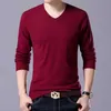 Plus Size 5XL 6XL 7XL Men's Sweater High Quality Cotton Casual Pullover Fashion Men's V-neck Slim High Stretch Pullover Sweater Y0907