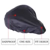 2st Cykelstolar Regnskydd Utomhus Vattentät Elastiskt Damm och regnresistent UV-skyddscykel Saddle Cover Bike Tillbehör