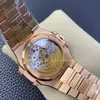 Super 3K Factory Cal.324 S C Montre automatique pour homme 40 mm Date Or rose 18 carats Cadran marron Verre saphir Bracelet en acier 904 3KF Hommes Montres mécaniques Montres-bracelets