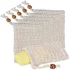 FoamingNatural Soap Bath Net Bag Making Bubbles Mesh Saver Sack Storage Drawstring Holder Organizer Supplies bathroom shower accessories