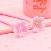 Pink Cherry Blossoms Sakura Flower Penne in gel di silicone premio regalo Penna da disegno fai-da-te materiale scolastico per ufficio
