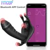 Nowa aplikacja Bluetooth Wearble Rabbit Vibrator Dildo dla kobiet łechtaczki pochwa masażer żeńska dobre seksowne zabawki dla dorosłych 18 par