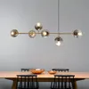 Pendant Lamps Modern Chandelier Lighting For Dining Room Living Kitchen Decor Fixtures E27 AC85-265V Glass Chandeliers