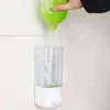 500ml Badrum Tvål Dispenser Väggmonterad Självhäftande Shampoo Container Hand Tryck Klar Liquid Lotion Single Slot Storage 211206