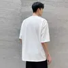 T-shirt de verão dos homens de IEFB camisetas Moda manga de manga curta Rouplewear roupas retalhos plaadwork 9y6833 210524