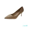Sukienka buty Wysokiej jakości wsparcie łukowe -Absorbant skórzane obcasy buty dla kobiet