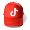 10 färger Summer Mesh Ball Hat Tiktok Logo Baseball Cap Designers Unisex Snapbacks Net Patchwork Ponytail Hats Sports Beach Visor 1547176