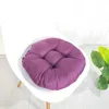 Thickened Round Solid Color Cushion For Dining Room Office Chair Seat Pad Dia 38/43/48cm Soft Back Sitting Mat Buttock Cushions 210716