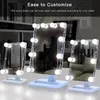 소형 거울 1 세트 자기 어택 성 메이크업 라이트 균일 균일 복근 9 레벨 밝기 DIY LED 세면대 거울 채우기 램프 kyle223842614