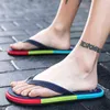 Chaussons Chanclas De Hombre Tongs La Mode Pour Hommes Design Color Diapositives De Plage En Plein Air Pantoufles Douces Et Confortables 220308