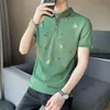 メンズ半袖シャツ2022夏のファッショントレンド韓国のトップカテゴリ白ジュディマーセル化された男性ポロス