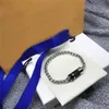 Braccialetti con ciondoli per bottiglia di profumo in pelle moda Bracciale a catena a maglie per amanti per coupon con scatola regalo SL008312E